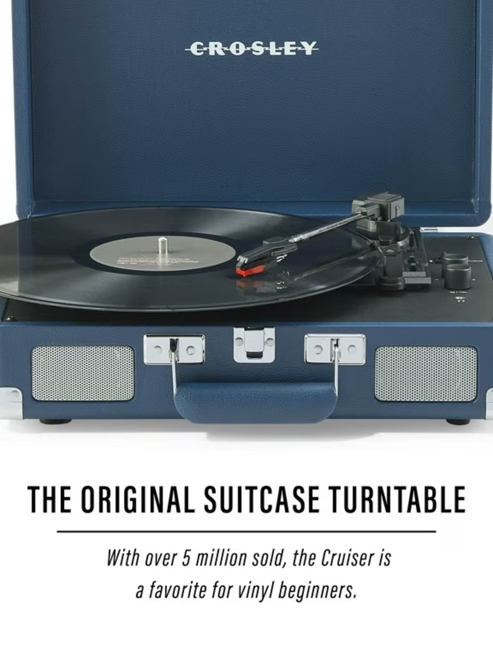Crosley Cruiser Plus Portable Turntable in Black